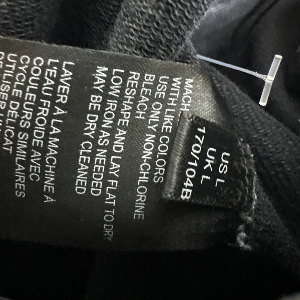 Saturday Sunday Anthropologie Women's L Belted Jogger Pants Natural Black‎ Fade